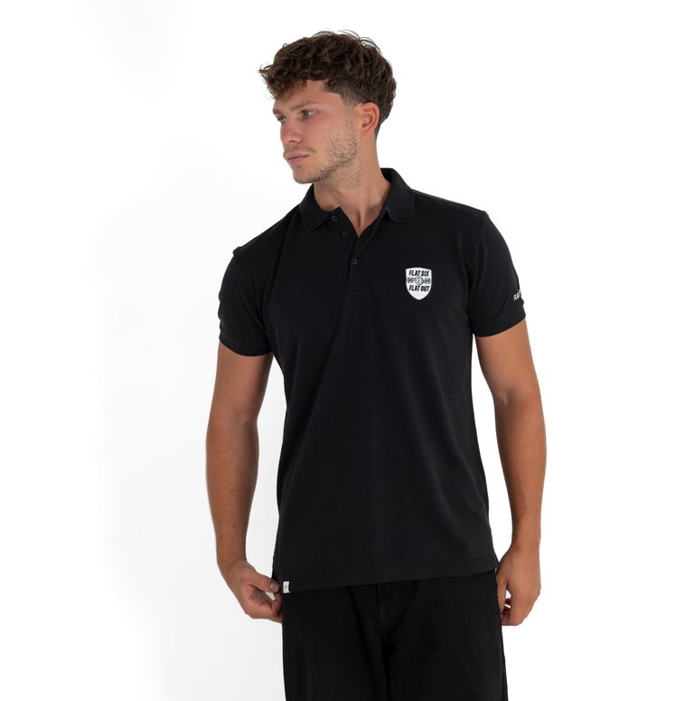 Polo Shirt FLAT SIX. FLAT OUT.