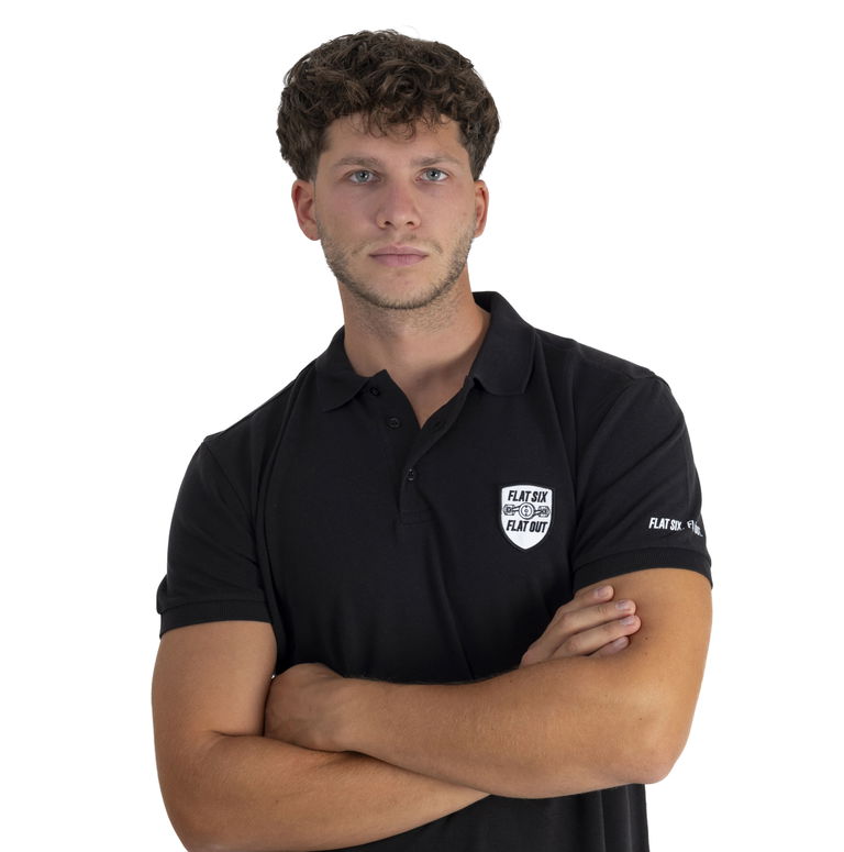 Polo Shirt FLAT SIX. FLAT OUT.