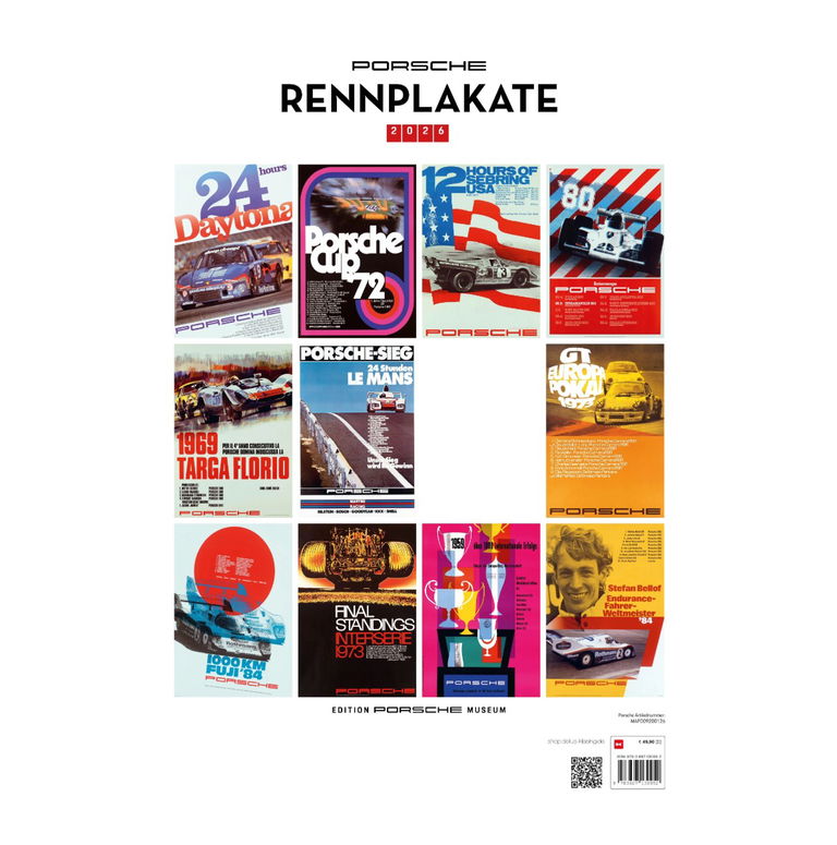 Porsche Calendar Rennplakate 2026