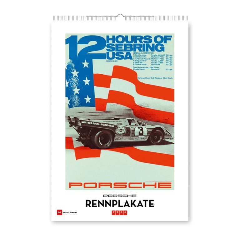 Porsche Calendar Rennplakate 2026